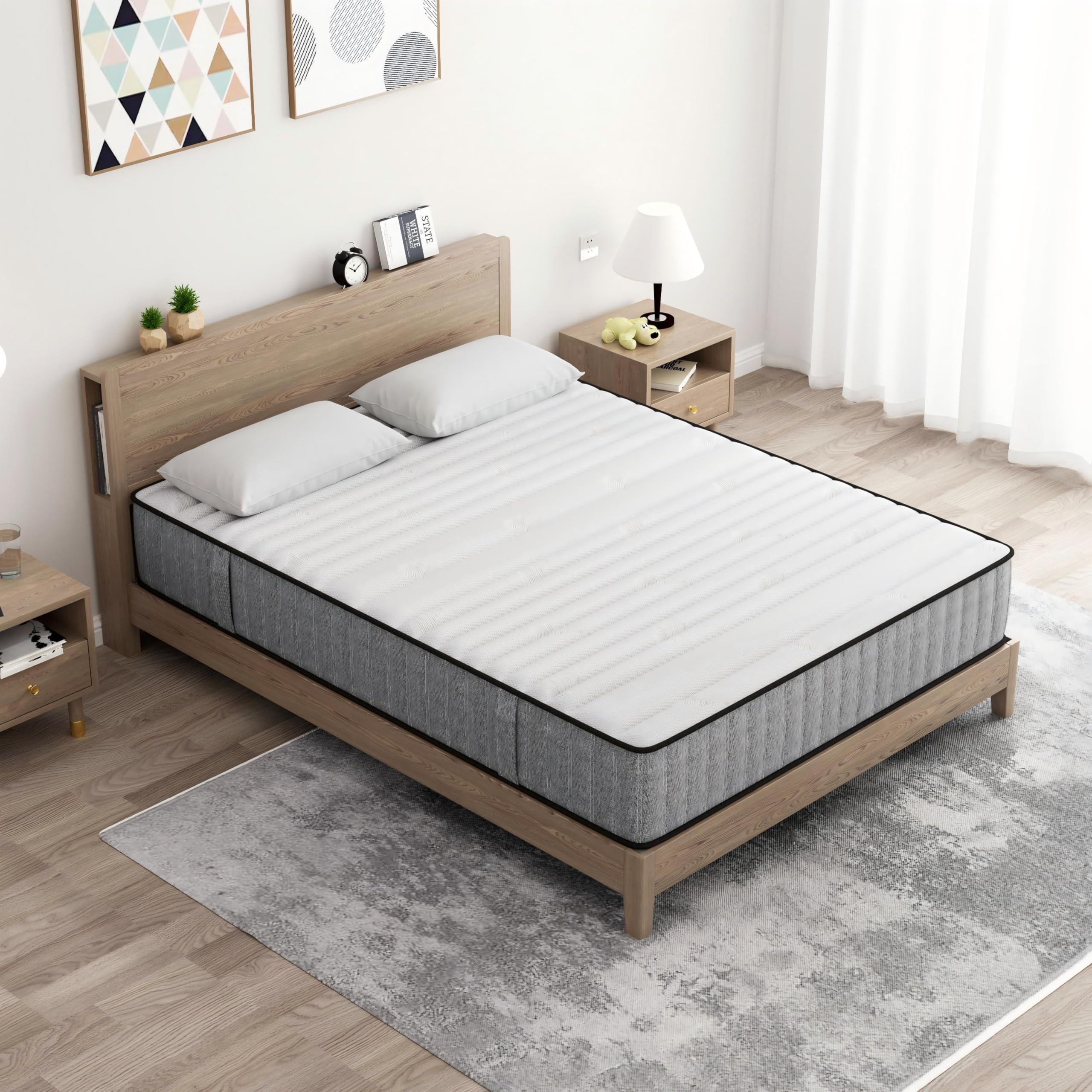 Amazon.co.jp: ColorMeマットレス (ライトグレー, シングル, 20, CM